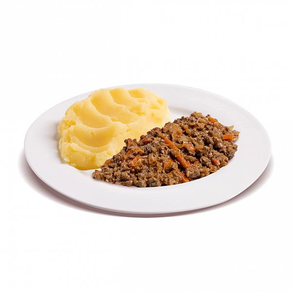Картофельное пюре с печенью